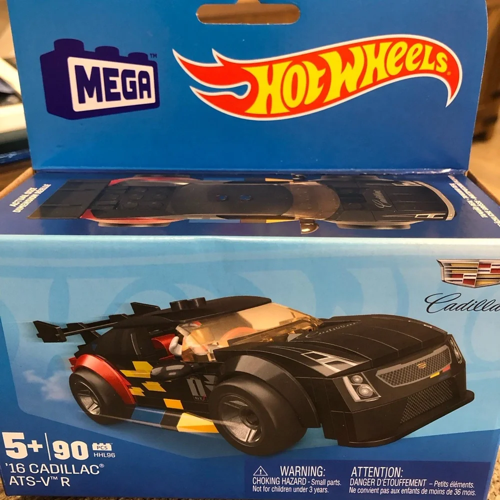 Mega Hot Wheels Black Cadillac ATS-V R